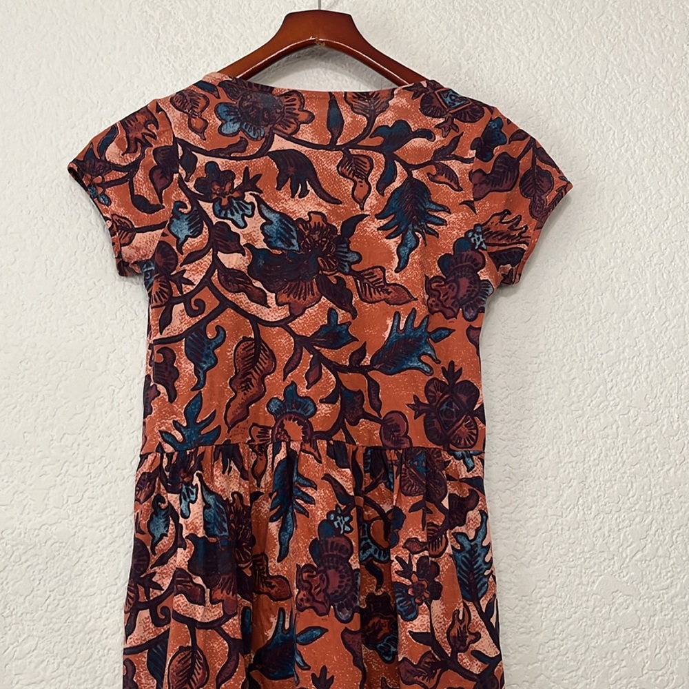 Peruvian Connection Floral Pima Cotton Dress - Picture 7 of 11
